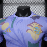 23/24 Algeria Purple Special Edition Player Version Soccer Jersey (花图)