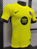 25/26 BAR Yellow Special Edition Player Version Soccer Jersey(队标）