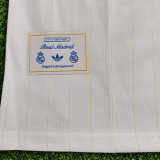 25/26 RMA Retro Editio White Player Version Soccer Jersey(肩蓝边)