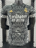 24/25 RMA Black and white patterns Special Edition Player Version Soccer Jersey