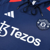24/25 Man Utd Royal Blue Hooded  Tracksuit