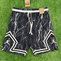 25/26 New Flying Man Casual NBA Edition Crack Black shorts#J2418