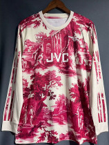 23/24 ARS Pattern Special Edition Pink Red Long sleeve  Fans Soccer Jersey（长袖）