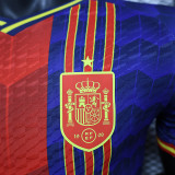 2024 Spain Red &Blue Special Edition  Player Version Soccer Jersey