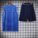 25/26 PSG Grid Tower Blue Training Short Suit