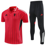 25/26 Man Utd Red polo shirts pants suit