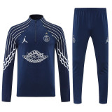 25/26  PSG Royal Blue Half Pull Tracksuit #B2516 (半拉链)