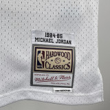 84/85  BULLS Rookie White # 23 Jordan Heat Pressed Retro NBA Jersey