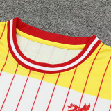 24/25 LIV Yellow & Red Tank top and shorts suit