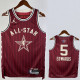 23/24 ALL-STAR EDWARDS #5 Red Top Quality Hot Pressing NBA Jersey