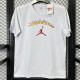 2025 T266 Jordan Fire  Edition  Pure Cotton  White T-shirt