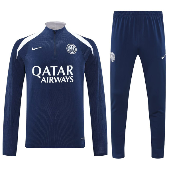 25/26  INT Royal Blue  Player Version Half Pull Tracksuit  (半拉链)