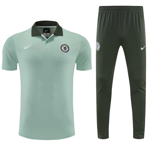 25/26 CHE Light Green polo shirts pants suit