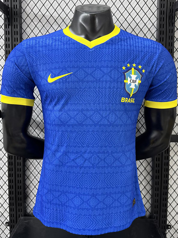 26/27 Brazil Special Edition Blue Player Version Soccer Jersey