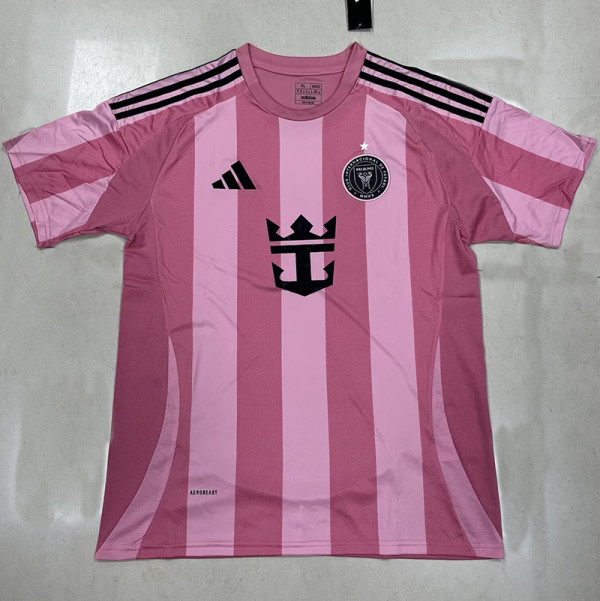 25/26 Inter Miami Home(MESSI#10) Champion Edition Fans Soccer Jersey带星