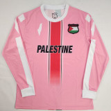 25/26 Palestine English Special Edition Pink Long Sleeve Soccer Jersey