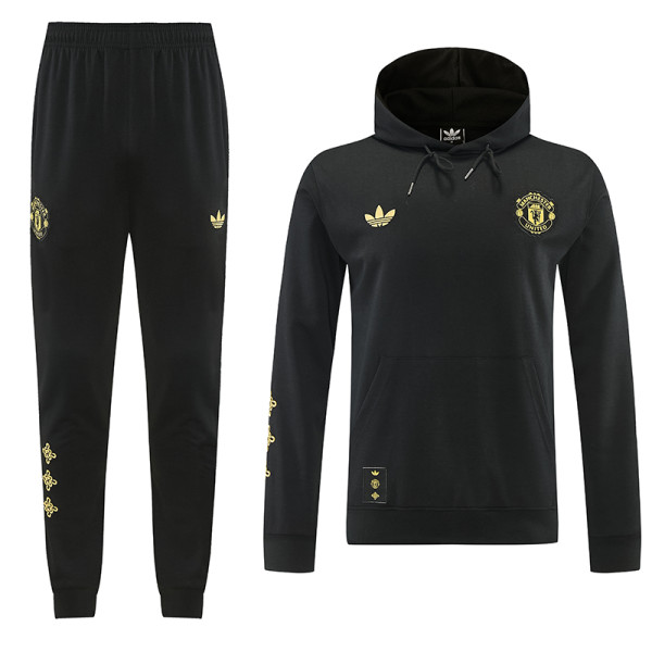 26/27 Man Utd Black HoodieTracksuit