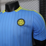 26/27 Colombia Leisure Retro Blue Player Version Soccer Jersey
