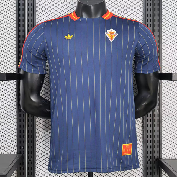 26/27 Spain Leisure Retro Edition Royal Blue Player Version Soccer Jersey