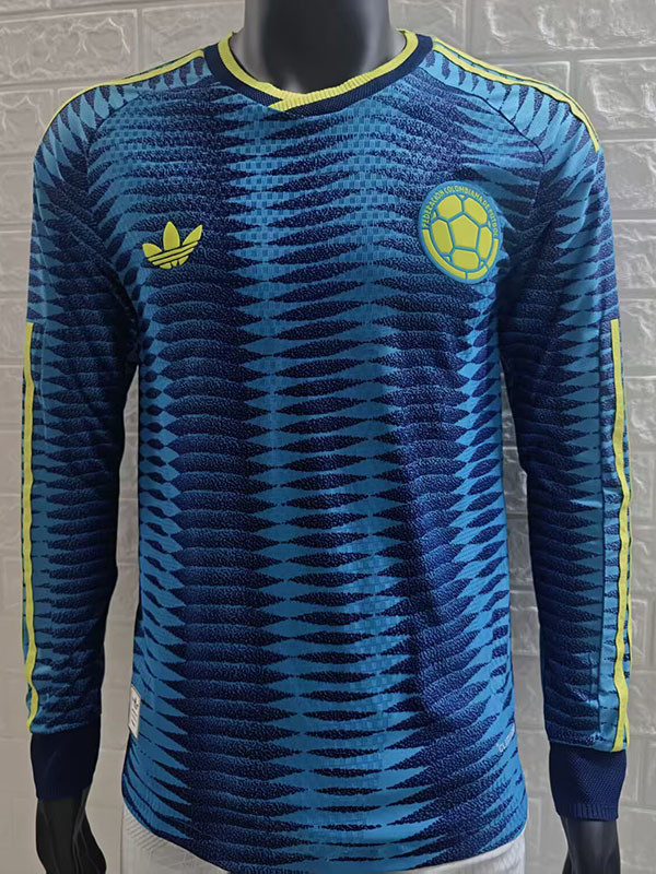 26/27 Colombia Away Long Sleeve Player Version Soccer Jersey