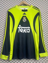 1999/2000 RMA Black Goalkeeper Long Sleeve Retro Soccer Jersey
