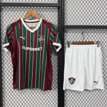 26/27 Fluminense Home Kids Soccer Jersey