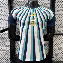 26/27 Argentina Striped Edition Light Blue Player Version Soccer Jersey