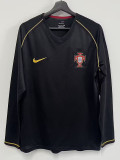 2006 Portugal Away Long Sleeve Retro Soccer Jersey