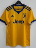 2017/2018  JUV Away Yellow Retro Soccer Jersey