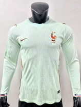 26/27 France Away Long Sleeve Player Version Soccer Jersey