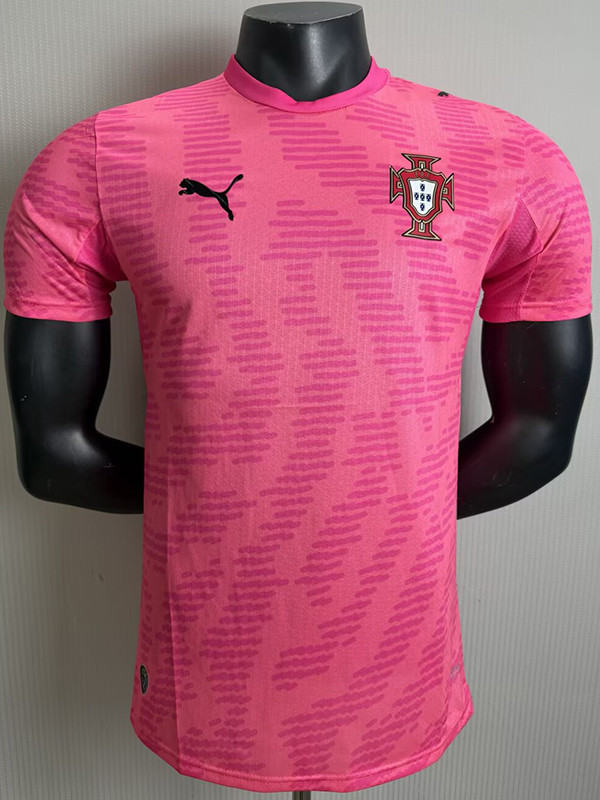 26/27 Portugal Pink Pattern Edition Player Version Soccer Jersey