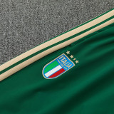 26/27 Italy Green Hooded Windbreaker Tracksuit