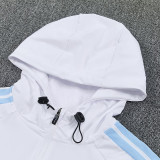 26/27 Argentina White Hooded Windbreaker Tracksuit