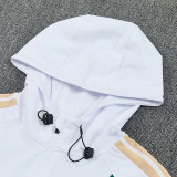 26/27 Italy White Hooded Windbreaker Tracksuit
