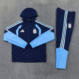 26/27 Argentina Royal Blue Hooded Windbreaker Tracksuit