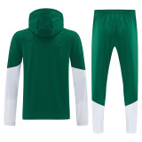 26/27 Italy Green Hooded Windbreaker Tracksuit