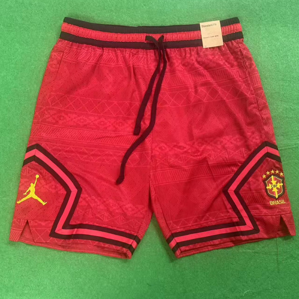 26/27 Brazil Casual NBA Edition Ball pattern Red shorts