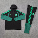 26/27 Mexico Green Hooded Windbreaker Tracksuit