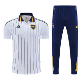 26/27 Boca Juniors White  polo shirts pants suit