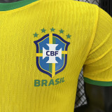 26/27 Brazi Simulated  Edition Yellow Player Version Soccer Jersey