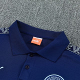 26/27 Man City Royal Blue polo shirts pants suit