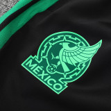 26/27 Mexico Green Hooded Windbreaker Tracksuit