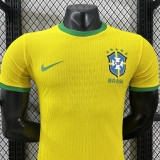 26/27 Brazi Simulated  Edition Yellow Player Version Soccer Jersey