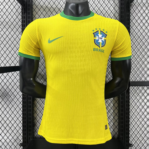 26/27 Brazi Simulated  Edition Yellow Player Version Soccer Jersey