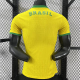 26/27 Brazi Simulated  Edition Yellow Player Version Soccer Jersey