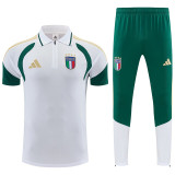26/27 Italy White polo shirts pants suit
