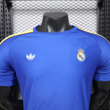 26/27 RMA Leisure Blue Player Version Retro Soccer Jersey