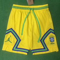 26/27 Brazil Casual NBA Edition Ball pattern Yellow shorts