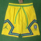 26/27 Brazil Casual NBA Edition Ball pattern Yellow shorts