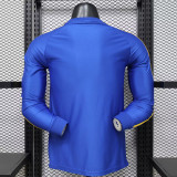 26/27 RMA Leisure Blue Player Version Long Sleeve Retro Soccer Jersey